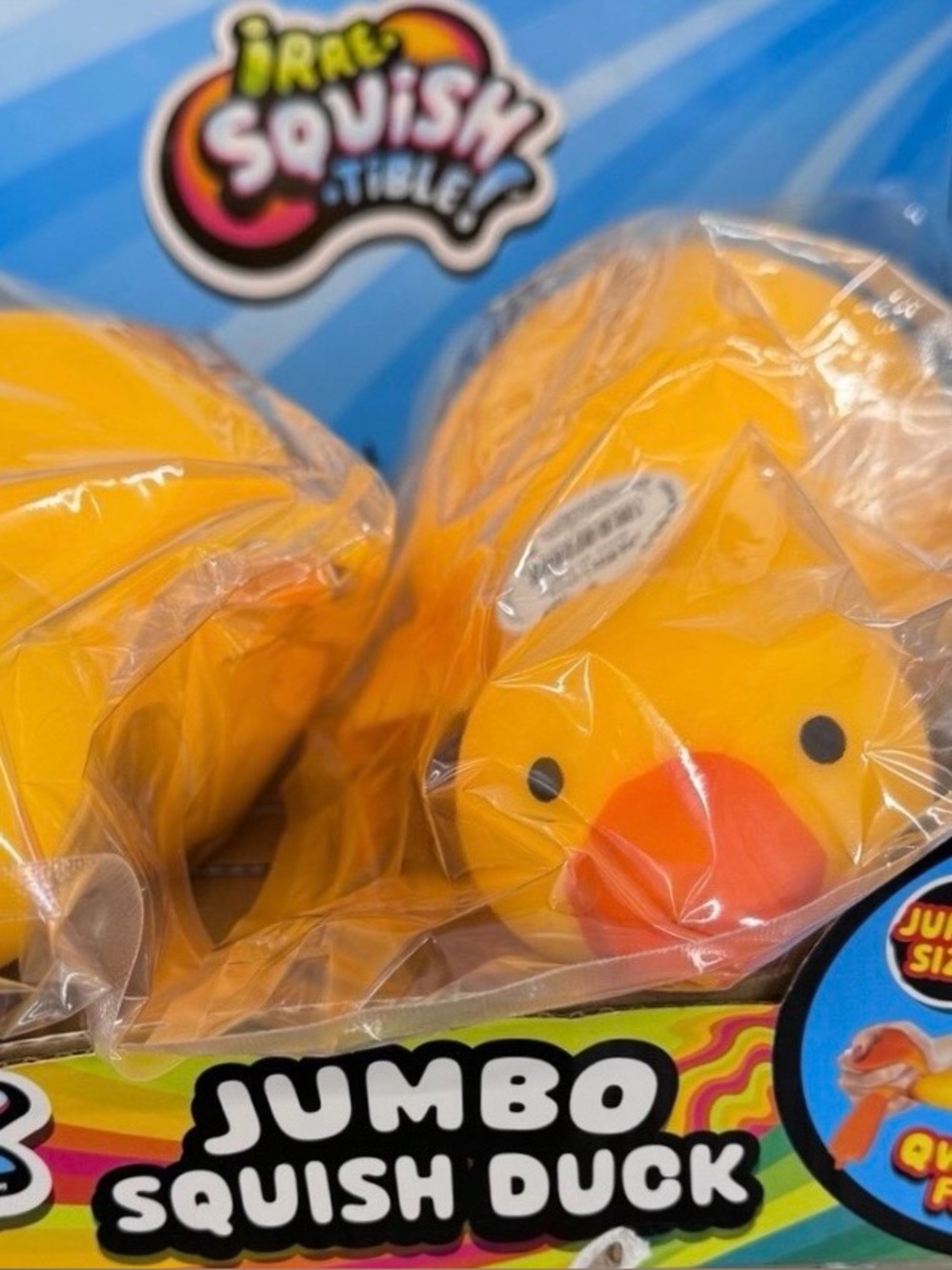 Jumbo Squishy Duck Squeezy Sensory Yellow Squish Duck Fidget